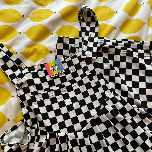Alora Eden RULE BREAKER CHECKERED OVERALLS - Picture 6 of 9